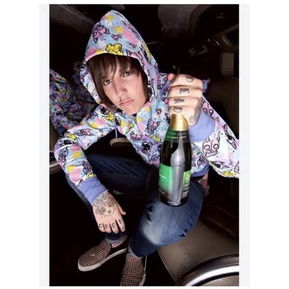 Drop Dead RARE Vintage Cats and Bats Jacket Oli Sykes BMTH Bring Me The Horizon - Picture 3 of 4